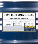 MN8111-DR - Olej przekładniowy 75W-80 MANNOL TG-1 Universal GL-4 208L API GL-4/MAN 341 Type Z4/341 Type E3/ZF TE