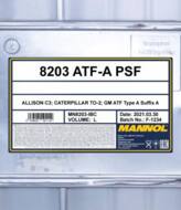 MN8203-IBC - Olej ATF MANNOL ATF-A PSF 1000L ALLISON C3/CATERPILLAR TO-2/GM ATF Type A Suffix A