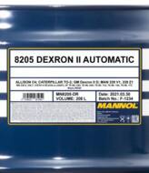 MN8205-DR - Olej ATF DII MANNOL 208l DEXRON II D Allison C4/MAN 339 V1/Z1 MB236.5/MB236.7