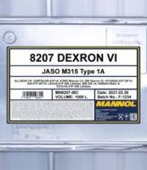 MN8207-IBC - Olej ATF DVI MANNOL 1000l GM DEXRON VI Mercon LV/HYUNDAI SP-IV/CHRYSLER ATF+4/NISSAN MATIC S