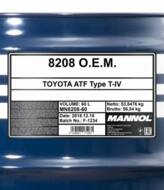 MN8208-60 - Olej ATF MANNOL OEM TYPE IV/TYPE TOYOTA/LEXUS 60L JASO  M315 Type 1A