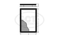 SA1155 SCT - Filtr kabinowy SCT /kpl/ BMW E65