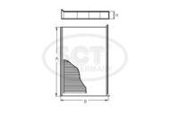 SA1164 SCT - Filtr kabinowy SCT Ford,Volvo