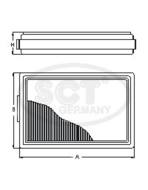 SA1255 SCT - Filtr kabinowy SCT 