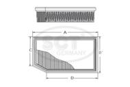 SB2096 SCT - Filtr powietrza SCT 