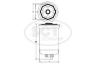 ST6030 SCT - Filtr paliwa SCT Fiat