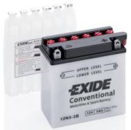 12N5-3B EXI - Akumulator 5AH/40A 12V P+ / MOTOCYKLE EXIDE