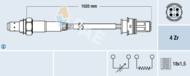 77277 FAE - Sonda lambda FAE BMW 4/1020mm regulacyjna