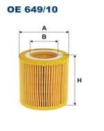 OE649/10 - Filtr oleju FILTRON /wkład/ BMW 1 11-/2 13-/3 11-/4 13-/5 12-/X1 12-/Z4 12-