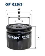 OP629/3 - Filtr oleju FILTRON FORD FOCUS 1.0 18-