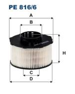 PE816/6 - Filtr paliwa FILTRON GM GRANDLAND X/PSA DS7/208/308 II/3008 II/5008