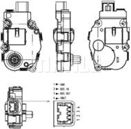 AA 18 000P MAH - Silnik krokowy MAHLE DB W221/204/216/207