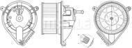 AB 271 000S MAH - Wentylator wnętrza MAHLE DB SPRINTER