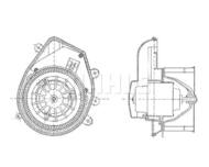 AB 54 000P MAH - Wentylator wnętrza MAHLE VAG PASSAT/A4