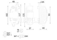 ABR 118 000S MAH - Rezystor dmuchawy MAHLE /opornik wentylatora/ PSA C4 GRANDPICASSO I