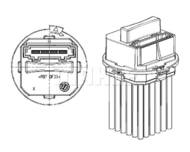 ABR 21 000P MAH - Rezystor dmuchawy MAHLE /opornik wentylatora/