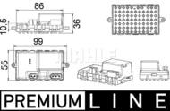 ABR 34 000P MAH - Rezystor dmuchawy MAHLE /opornik wentylatora/ BMW E60/E61/E63/E64 01-10