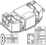 ABR 56 000P MAH - Rezystor dmuchawy MAHLE /opornik wentylatora/ VAG A4/A5/Q5 07-