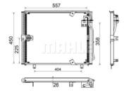 AC 148 000S MAH - Skraplacz klimatyzacji MAHLE BMW E34 518-540