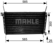 AC 162 000S MAH - Skraplacz klimatyzacji MAHLE FIAT BRAVO/BRAVA/MAREA