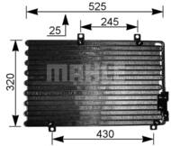 AC 195 000S MAH - Skraplacz klimatyzacji MAHLE ALFA ROMEO 145/146/155