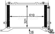 AC 248 000P MAH - Skraplacz klimatyzacji MAHLE DB W210