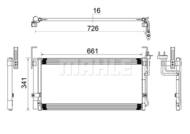 AC 263 000S MAH - Skraplacz klimatyzacji MAHLE HYUNDAI SANTA FE 01-