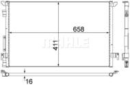 AC 294 000S MAH - Skraplacz klimatyzacji MAHLE GM VECTRA C