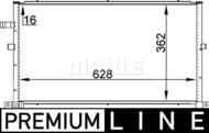 AC 296 000P MAH - Skraplacz klimatyzacji MAHLE FORD MONDEO 00-