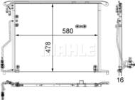 AC 334 000S MAH - Skraplacz klimatyzacji MAHLE DB W220 99- S KLASA