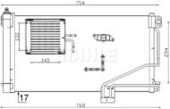 AC 346 000S MAH - Skraplacz klimatyzacji MAHLE DB W203/C209/S203 CDI