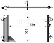 AC 358 000S MAH - Skraplacz klimatyzacji MAHLE VAG SHARAN/GALAXY TDI