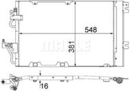 AC 378 000S MAH - Skraplacz klimatyzacji MAHLE GM ASTRA H 1.2-1.8B