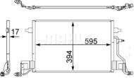 AC 403 000S MAH - Skraplacz klimatyzacji MAHLE VAG A6 3.7/4.2 99-