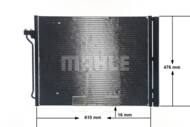 AC 463 000S MAH - Skraplacz klimatyzacji MAHLE BMW 5/6 GRAN TURISMO 09-