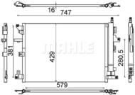 AC 635 000S MAH - Skraplacz klimatyzacji MAHLE VOLVO XC90 02-