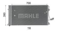 AC 659 000P MAH - Skraplacz klimatyzacji MAHLE VAG Q7/CAYENNE/TOUAREG