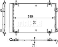 AC 667 000P MAH - Skraplacz klimatyzacji MAHLE PSA 3008/5008 09-