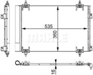 AC 667 000S MAH - Skraplacz klimatyzacji MAHLE PSA C4/BERLINGO 04-