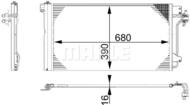 AC 672 000S MAH - Skraplacz klimatyzacji MAHLE VAG T5 1.9/2.5TDI