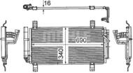 AC 714 000S MAH - Skraplacz klimatyzacji MAHLE MAZDA 6 08-