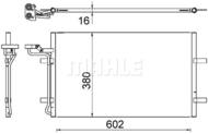 AC 725 000S MAH - Skraplacz klimatyzacji MAHLE VOLVO S40/V50 04-