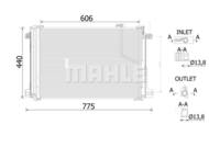 AC 786 000S MAH - Skraplacz klimatyzacji MAHLE DB W204 C-KLASA 07-