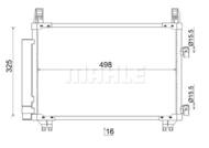 AC 793 000S MAH - Skraplacz klimatyzacji MAHLE TOYOTA YARIS 06-