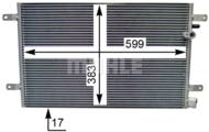 AC 803 000S MAH - Skraplacz klimatyzacji MAHLE VAG A6 04- 2.0-4.2B/TDI