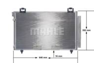 AC 814 000S MAH - Skraplacz klimatyzacji MAHLE TOYOTA AVENSIS 03-