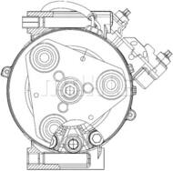 ACP 1364 000P MAH - Kompresor klimatyzacji MAHLE FORD FOCUS/MONDEO/C-MAX 07- 10-