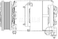 ACP 310 000P MAH - Kompresor klimatyzacji MAHLE FORD FOCUS/C-MAX 10-