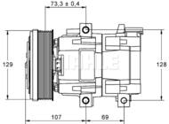 ACP 855 000P MAH - Kompresor klimatyzacji MAHLE FORD TRANSIT FS10-170