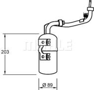 AD 277 000S MAH - Osuszacz Klimatyzacji MAHLE FORD FOCUS 04-